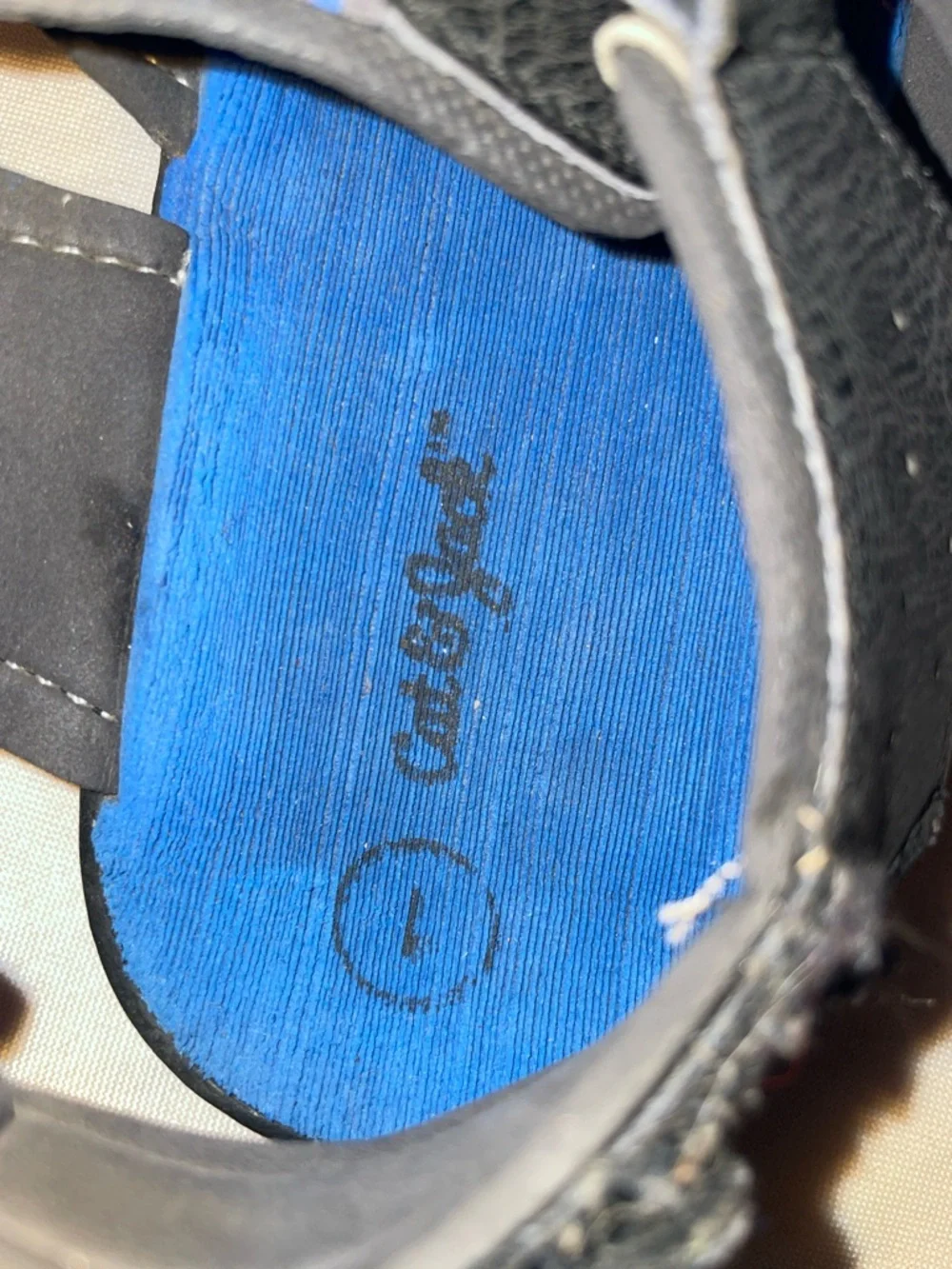 Cat & Jack Black & Blue Kids velcroe Closed-Toe Sport Sandals little kids size 1 - Picture 2 of 7